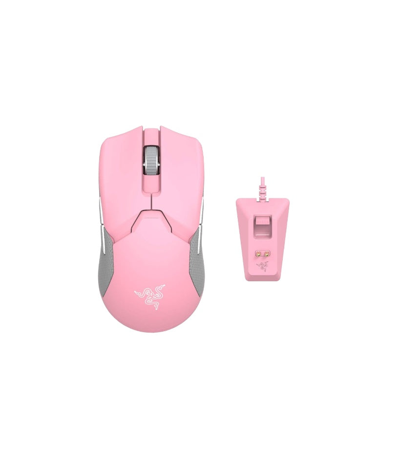 Razer Viper Ultimate And Mouse Dock- Quartz Pink