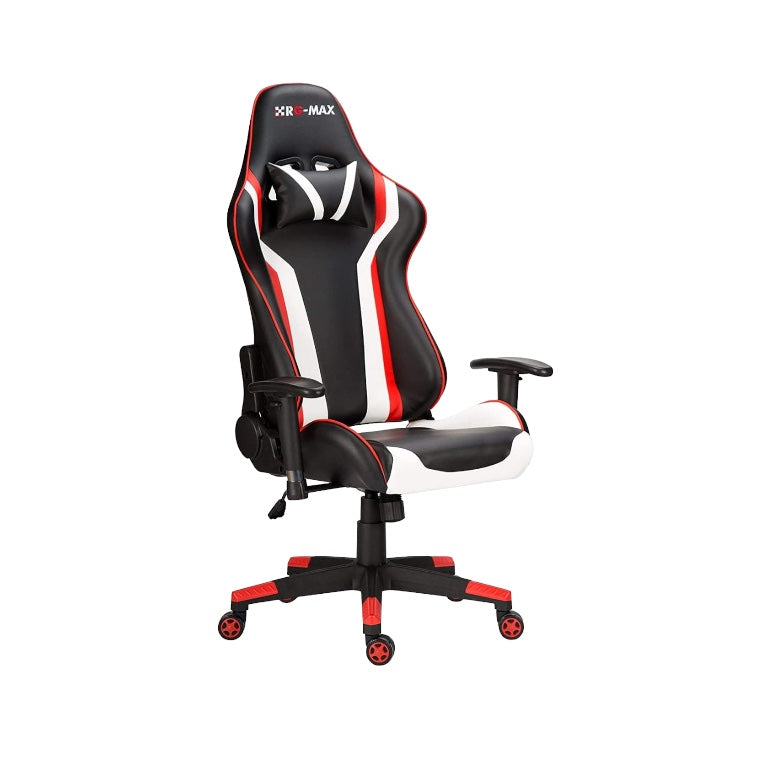 RG Max Pro Reclining Gaming Chair- Black, White & Red