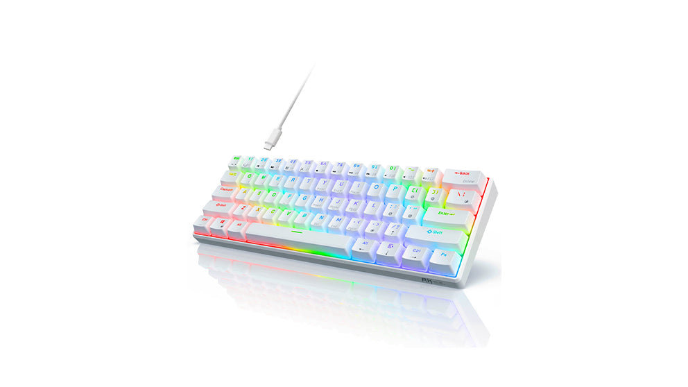 Royal Kludge 61-Key Wireless Keyboard (White)