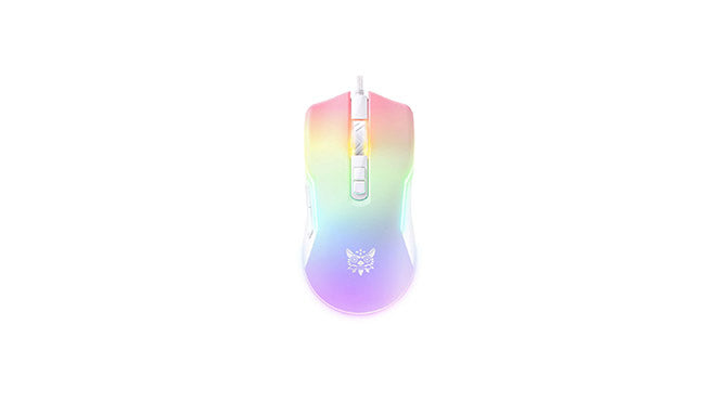 Onikuma Gaming CW923 White Wired Esports Gaming Mouse